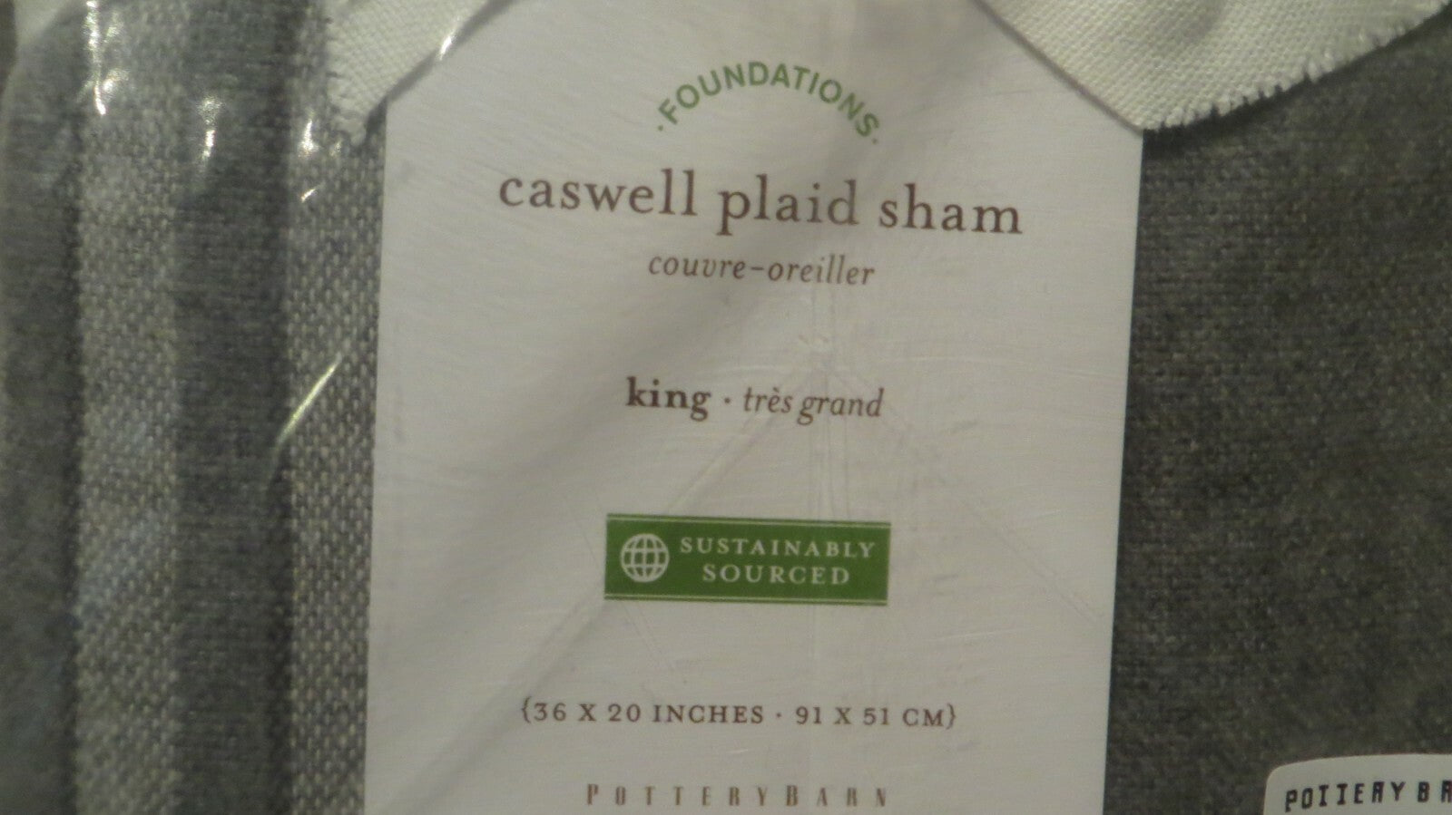 Pottery Barn King SHAM PLAID Christmas Disney holiday school space party hero 1