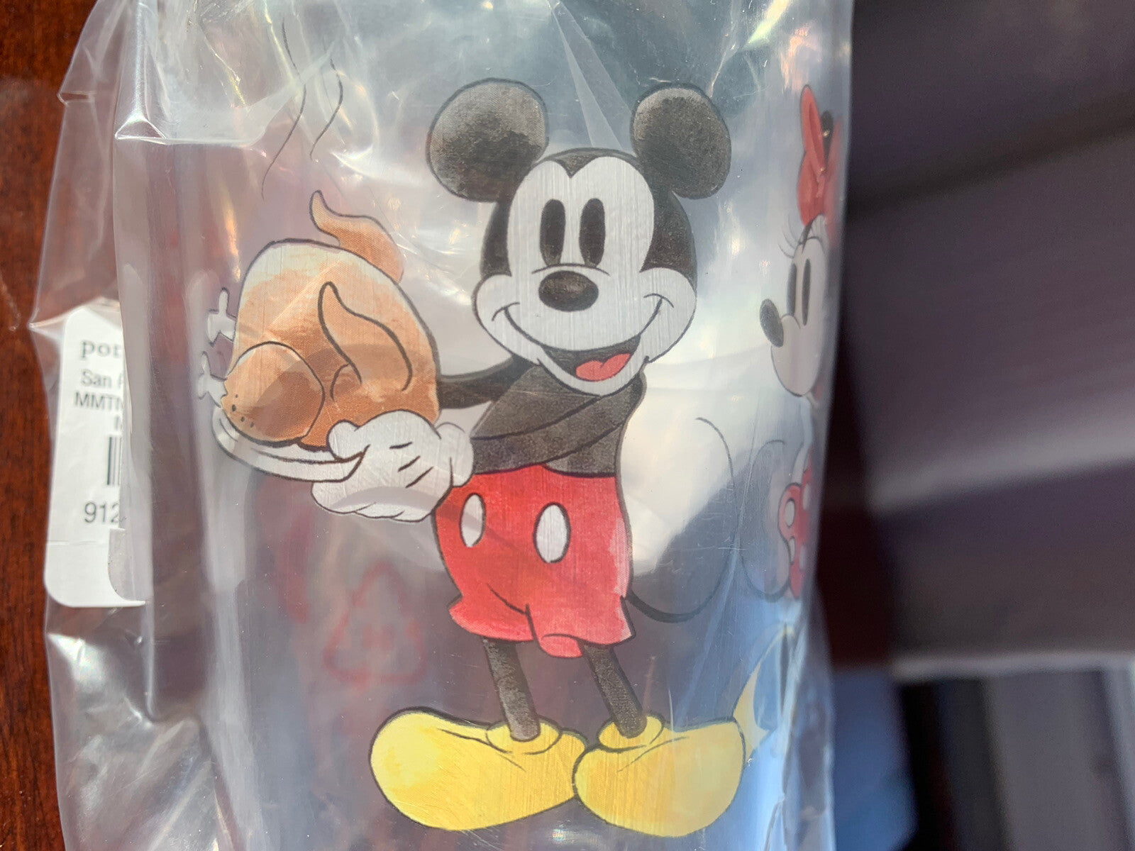 Disney Mickey Mouse holiday Pottery Barn Cup Thanksgiving school kid party SET 2