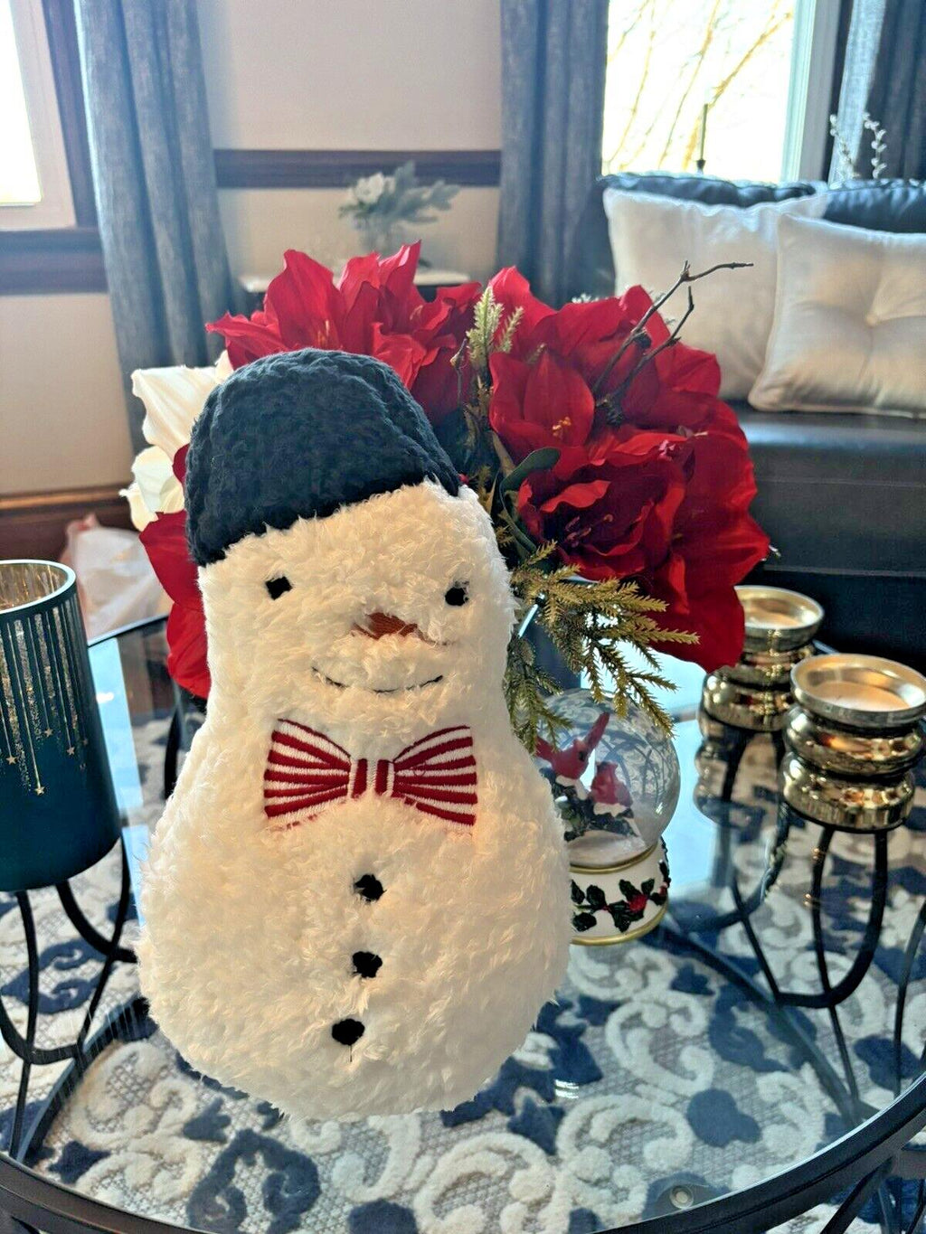 Disney Pottery Barn Snowman Christmas pillow Seuss Holiday Gift party boy girl `