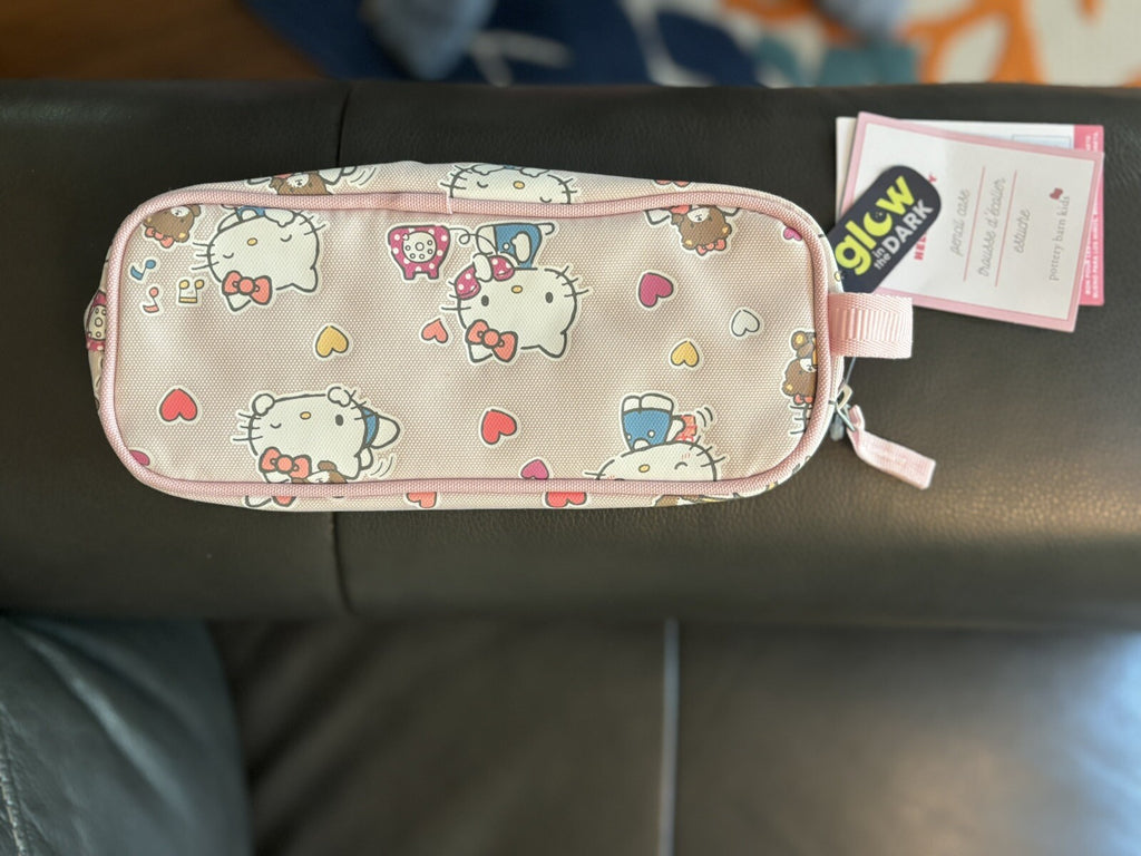 Pottery Barn Hello Kitty School girl Pencil case+ Ice bag Gift set girl pre k ??