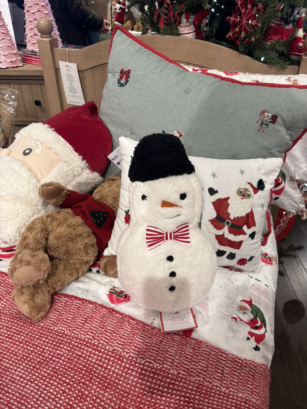 Disney Pottery Barn Snowman Christmas pillow Seuss Holiday Gift party boy girl `