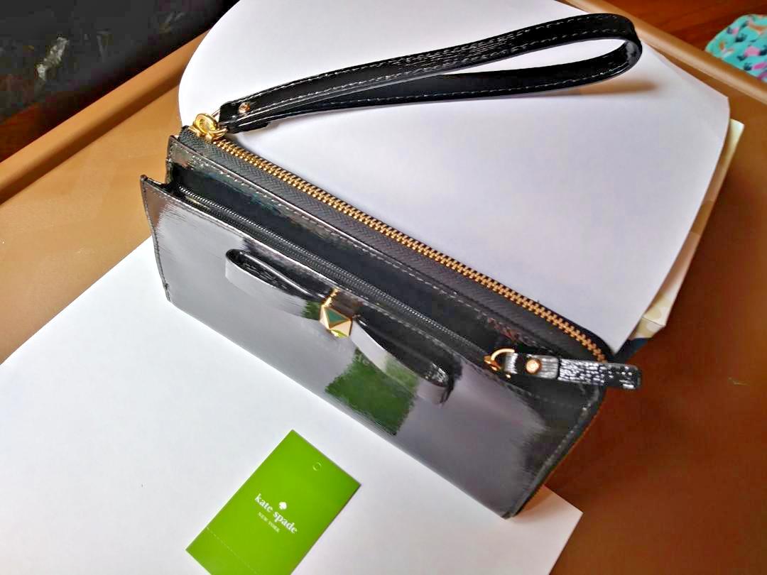Kate Spade Disney bow wallet wristlet bag purse holiday gift party mom $229 -