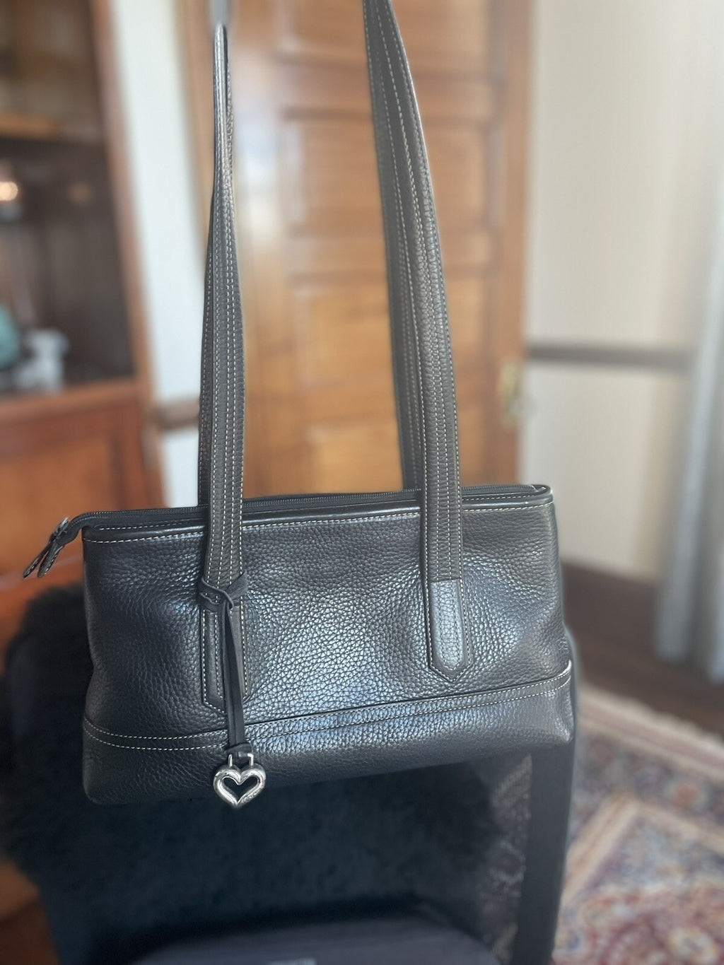 Brighton Purse handbag Black Silver Holiday Gift Girl Bag Party mom $300+  -