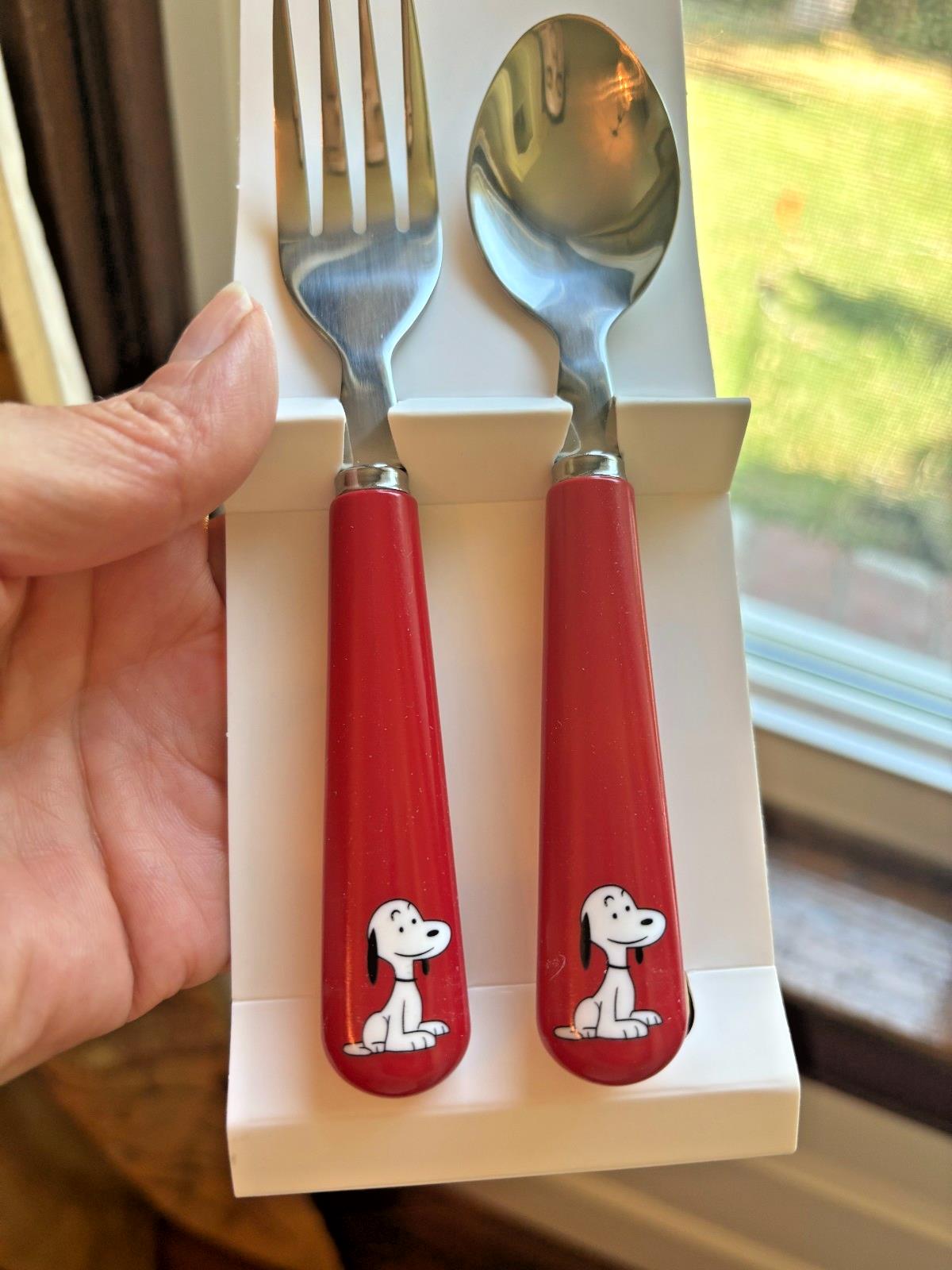 school Pottery Barn SNOOPY holiday disney mickey Utensil Set gift party kid n