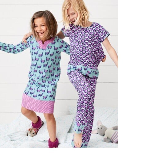 Garnet Hill Holiay pajama pj Disney Llama SLEEP Gown gift party girl ?? a