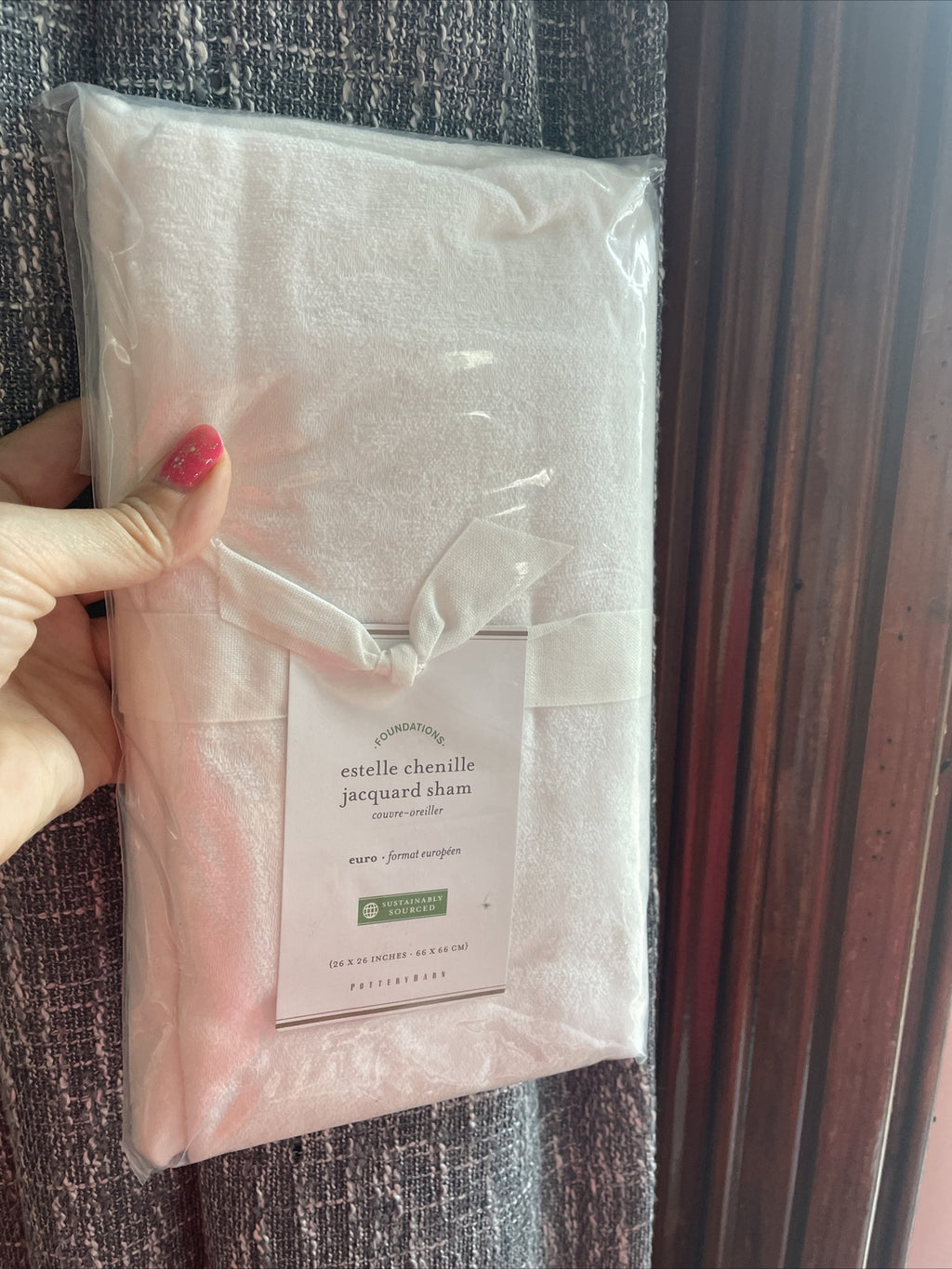 Disney Pottery Barn Pillow SHAM holiday white euro princess teen gift school =