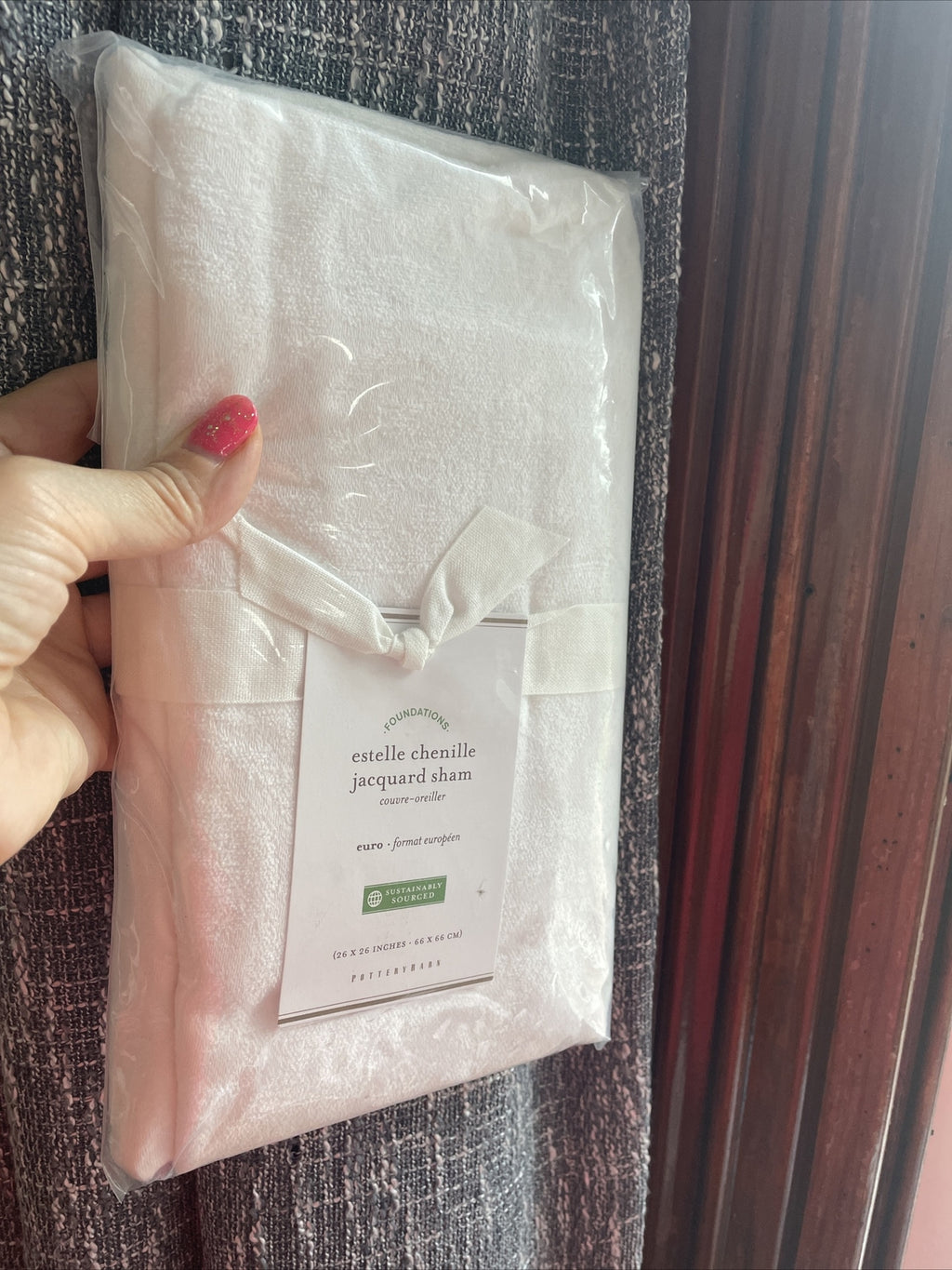 Disney Pottery Barn Pillow SHAM holiday white euro princess teen gift school =