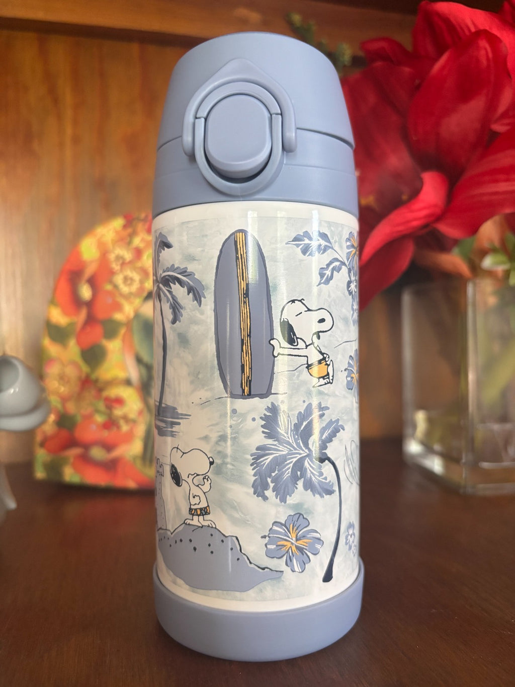 Pottery barn kids school Snoopy Peanuts Disney Water Bottle boy beach travel .