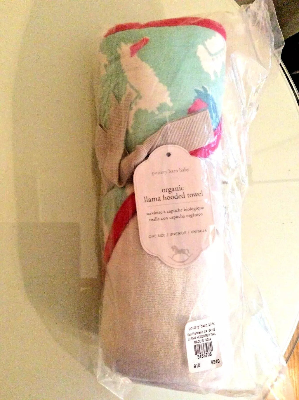 Pottery Barn Disney baby Bath Towel pool rainbow space Beach girl animal pink -