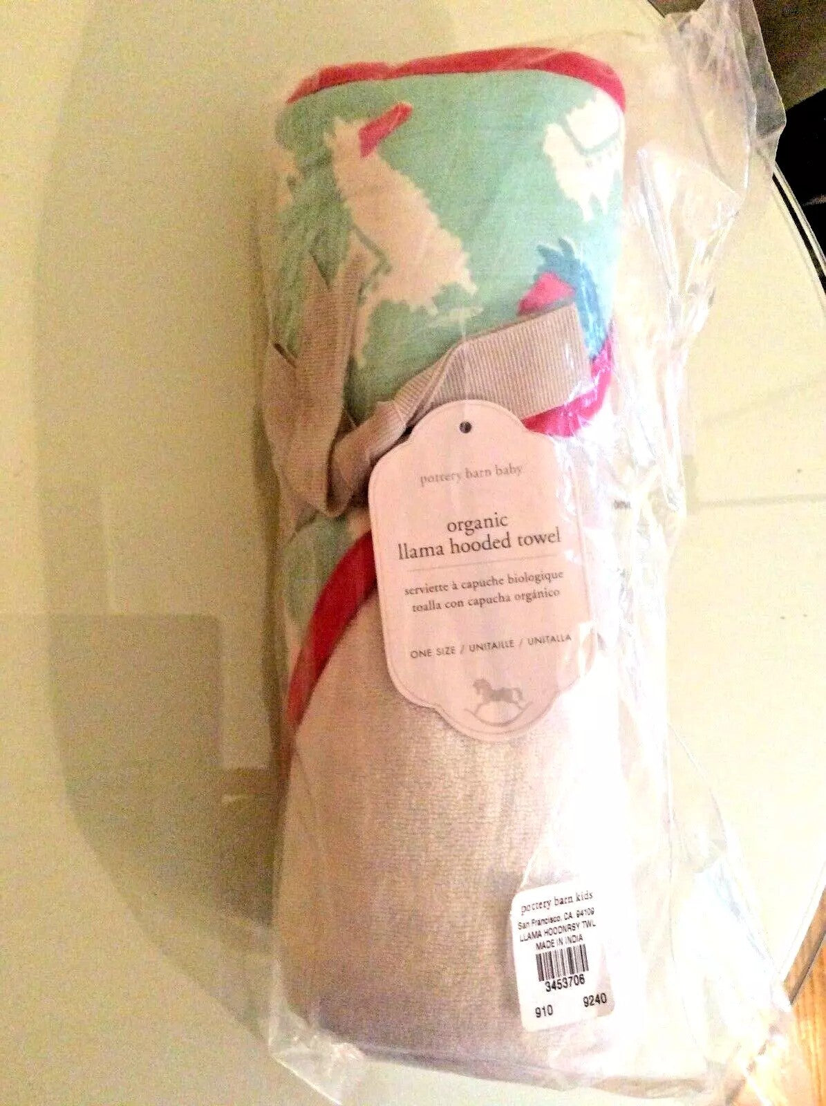 Pottery Barn Disney baby Bath Towel pool rainbow space Beach girl animal pink -