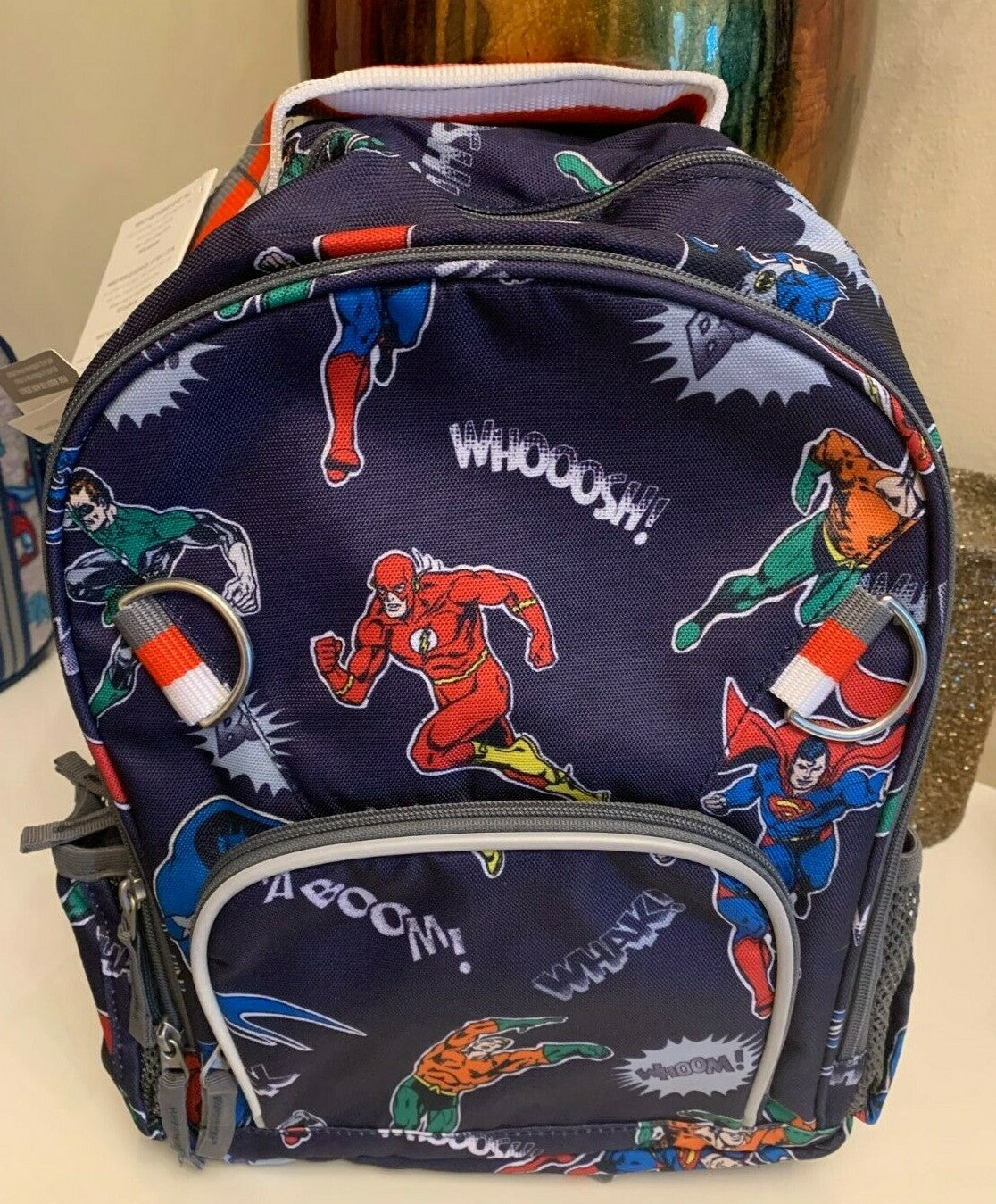 Pottery barn School backpack Superman Marvel Comic travel sport bag Boy kid ??