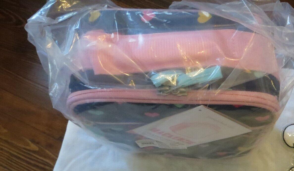 Pottery Barn LUNCH BOX BAG school Rainbow heart pink travel gift pre k girl ,