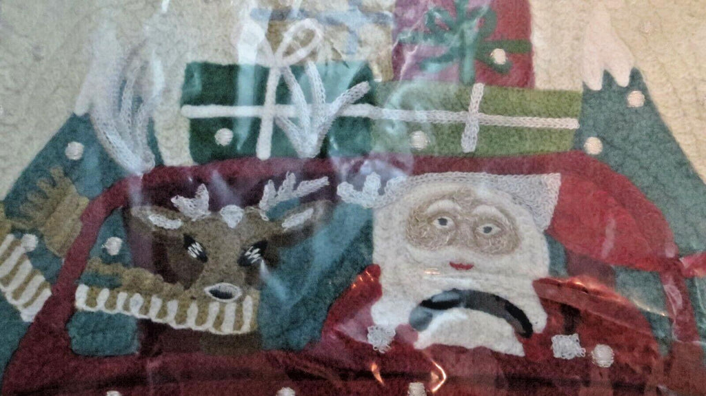 Pottery Barn Disney Holiday Pillow Sham Car party gift Santa Rudolph kid $119 ,