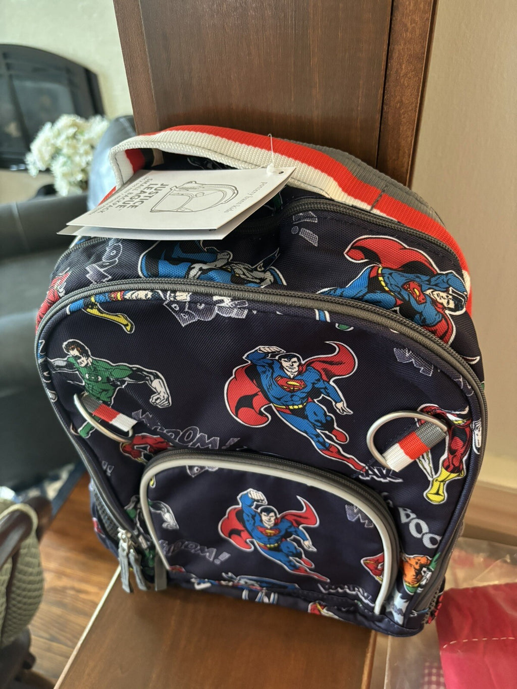 Pottery barn School backpack Superman Marvel Comic travel sport bag Boy kid ??