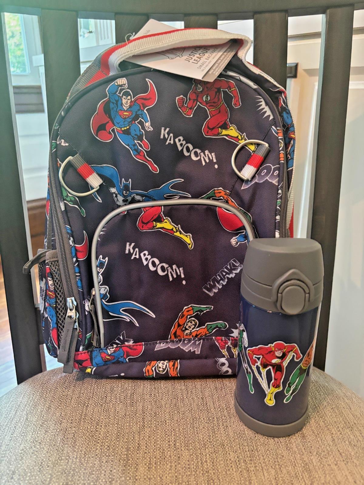Pottery barn School backpack Superman Marvel Comic travel sport bag Boy kid ??
