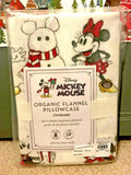 Disney Mickey Mouse Pottery Barn holiday winter Christmas gift star Pillowcase -