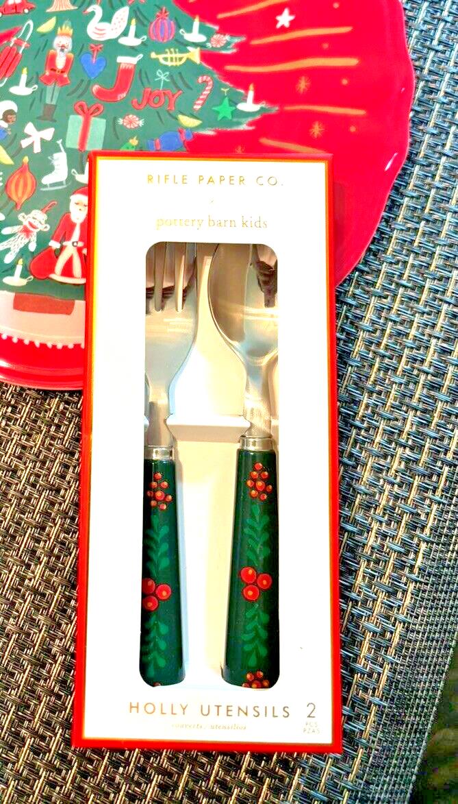 Disney Pottery Barn kids Utensil Set School Nutcracker Christmas Party Holiday `