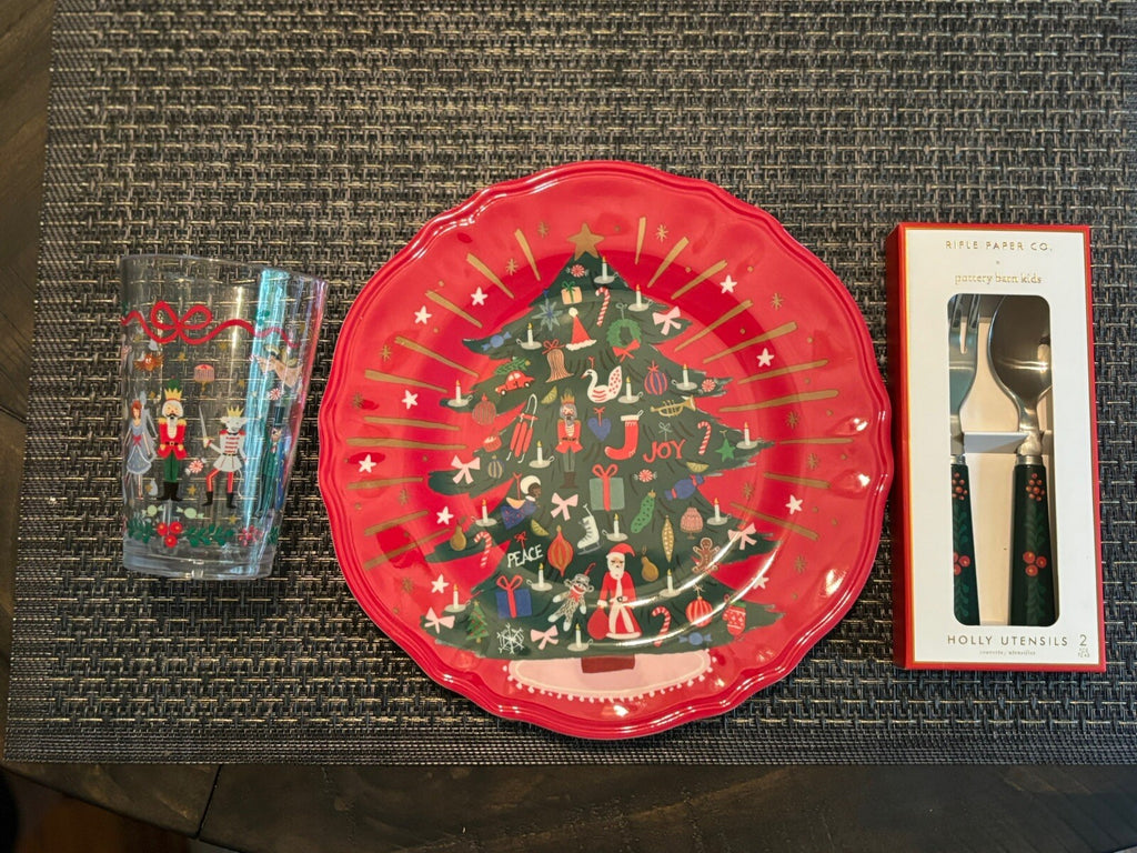 Disney Pottery Barn kids Utensil Set School Nutcracker Christmas Party Holiday `