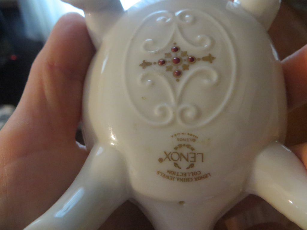 lenox porcelain Duck goose turtle dolphin animal set gold color limited ed  =