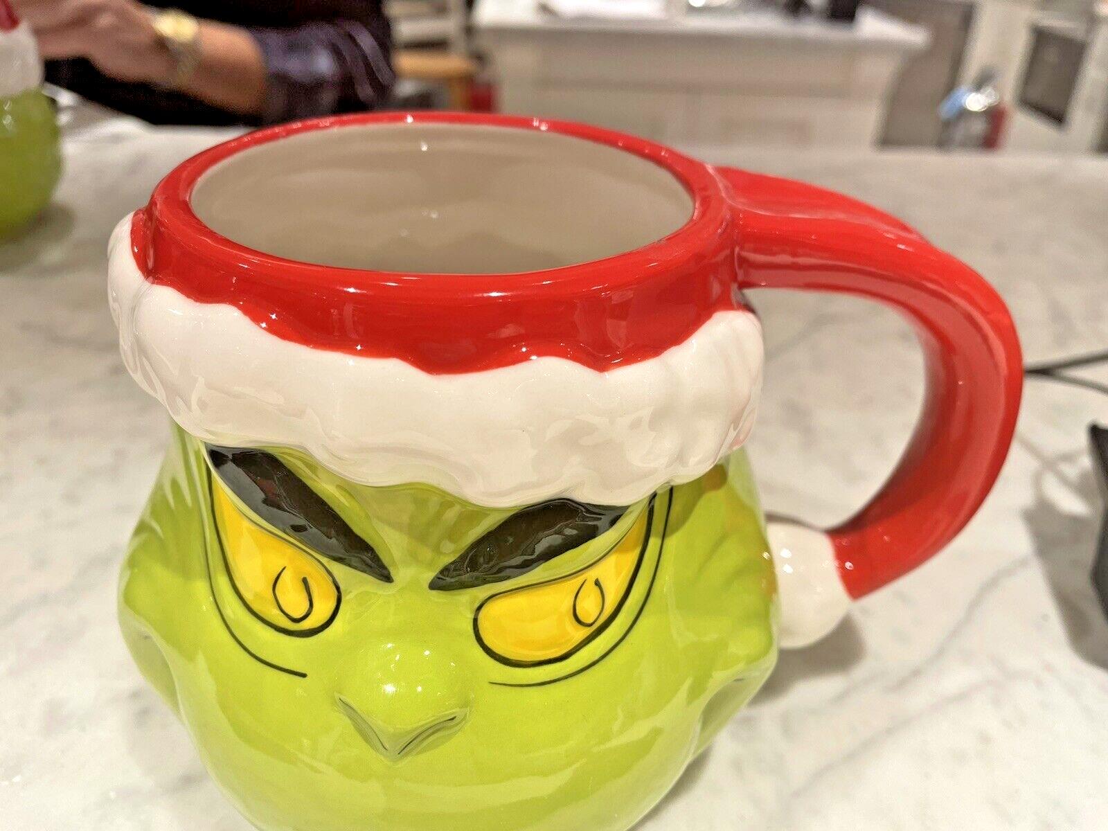 Grinch Mug Disney Christmas holiday sonoma pottery barn Party Disney Santa kid "