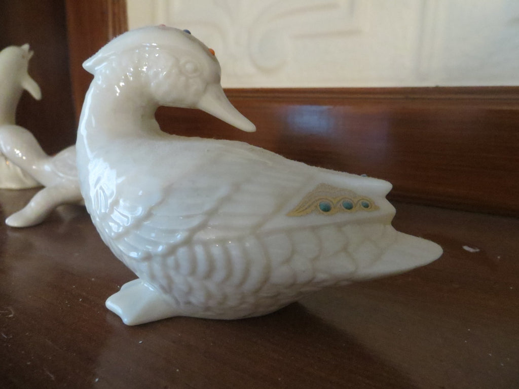 lenox porcelain Duck goose turtle dolphin animal set gold color limited ed  =