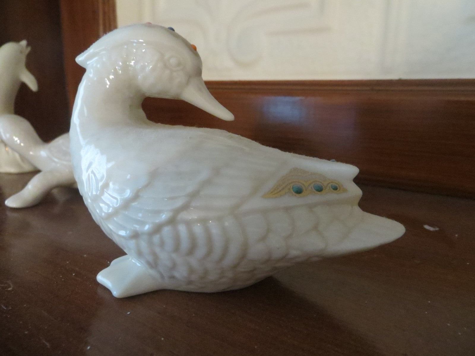 lenox porcelain Duck goose turtle dolphin animal set gold color limited ed  =
