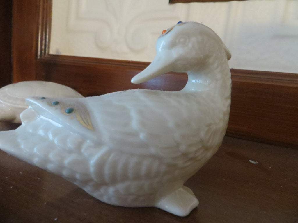 lenox porcelain Duck goose turtle dolphin animal set gold color limited ed  =