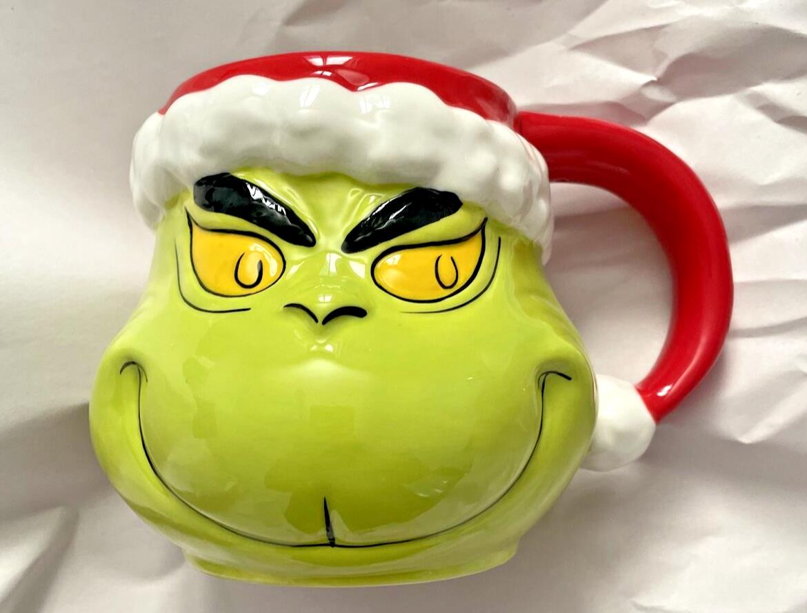Grinch Mug Disney Christmas holiday sonoma pottery barn Party Disney Santa kid "