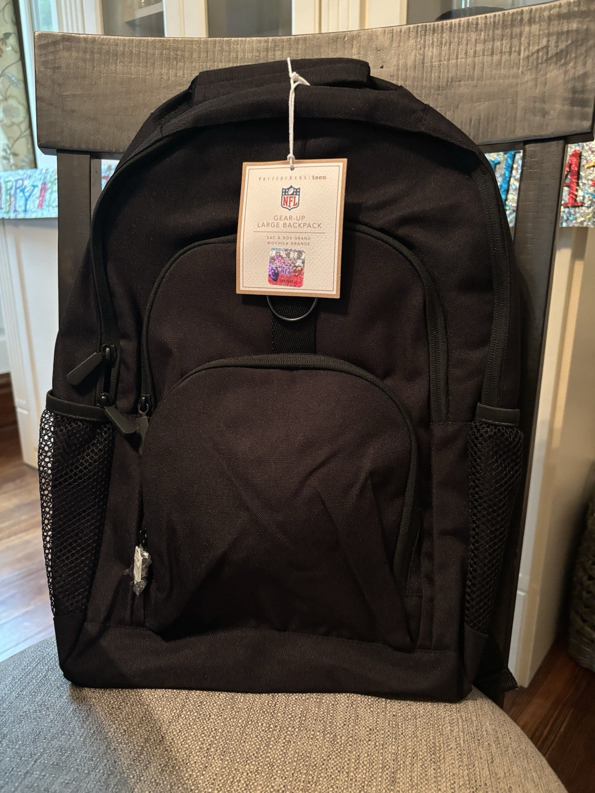 Pottery Barn School LARGE Backpack Football Baseball Travel bag Disney NFL  .