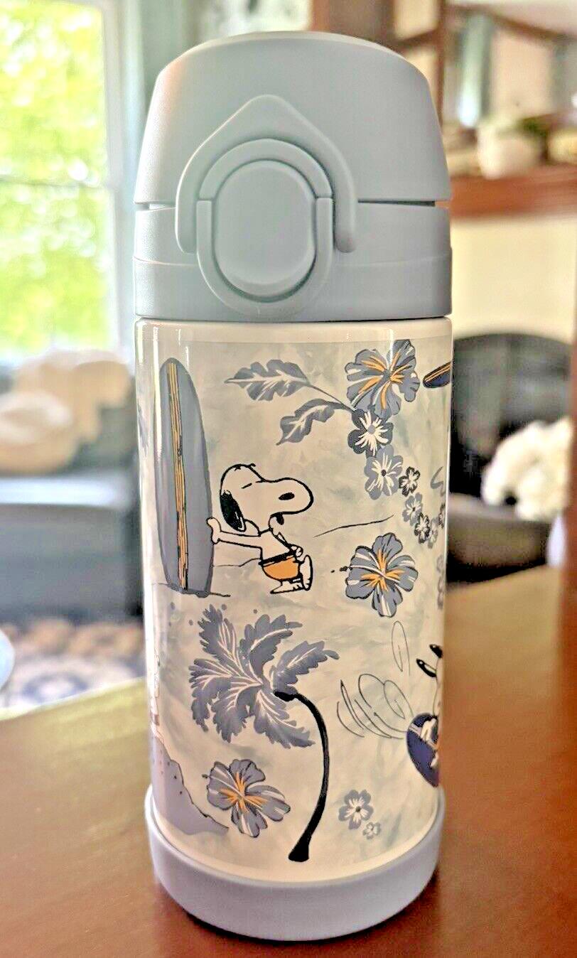 Pottery barn snoopy Kid school Peanuts Disney Water Bottle Dinosaur gift boy .