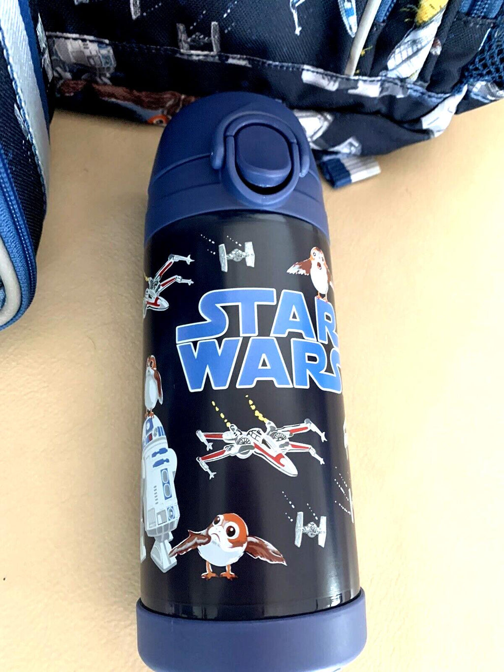 School Pottery barn disney STAR WARS Travel boy Grogu LUNCH WATER droid  ??  /