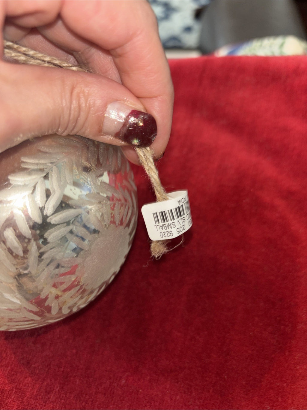 pottery barn holiday ornament Christmas Snowflake gift party Large Vintage `