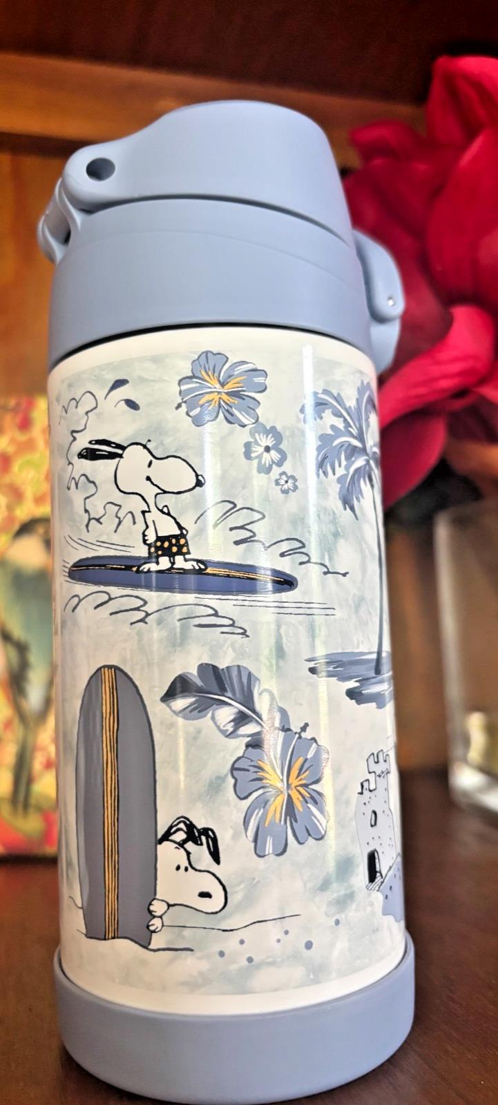 Pottery barn snoopy Kid school Peanuts Disney Water Bottle Dinosaur gift boy .