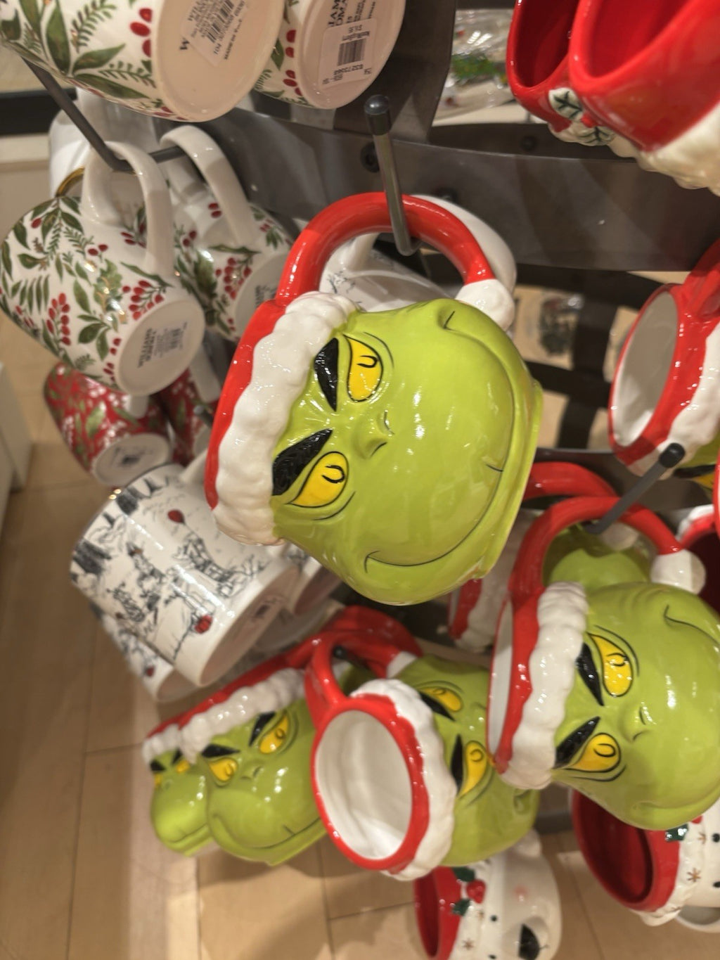 Grinch Mug Disney Christmas holiday sonoma pottery barn Party Disney Santa kid "