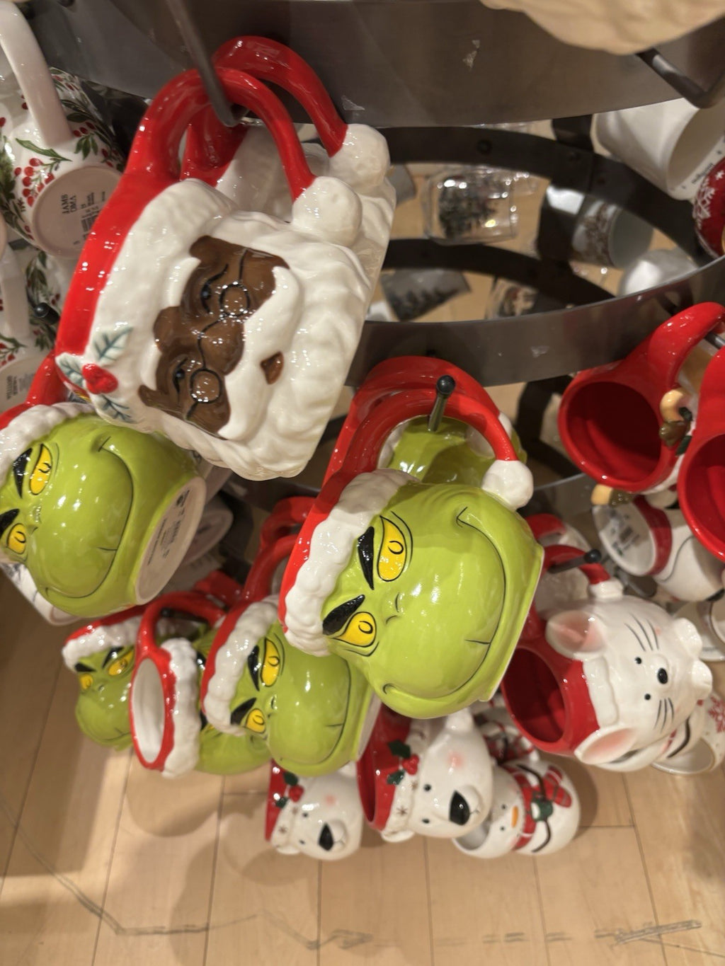 Grinch Mug Disney Christmas holiday sonoma pottery barn Party Disney Santa kid "