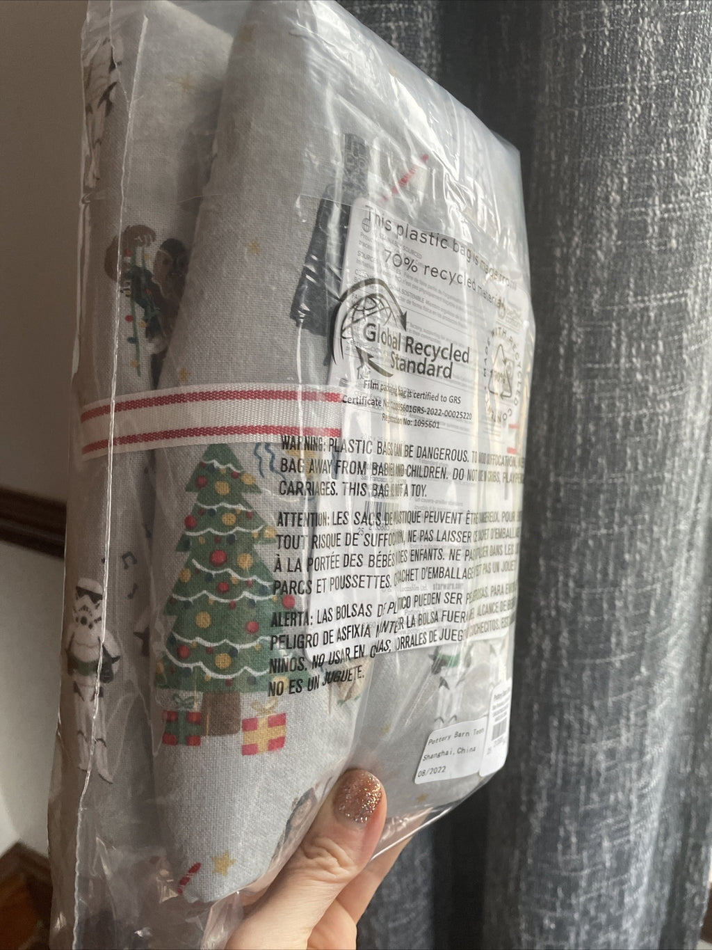 Pottery Barn Christmas Disney Star Wars Solo PILLOW SHAM holiday gift space `