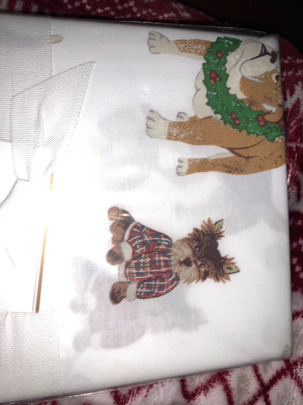 Pottery Barn Christmas holiday gift dog party pillowcase SET 2 Disney Birthday =