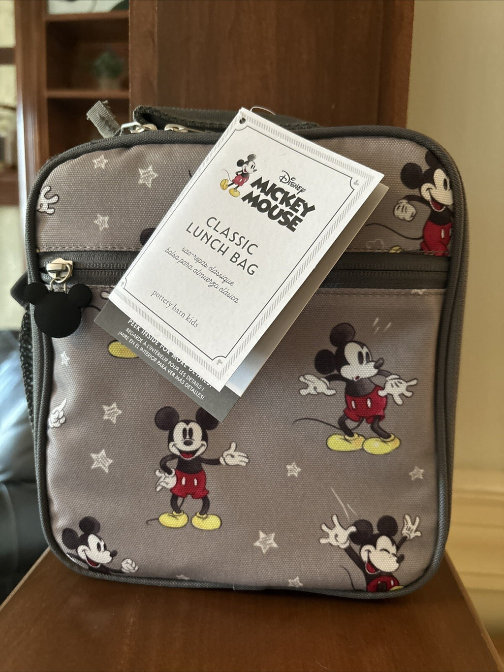 Pottery barn School Lunch box disney MICKEY MOUSE holiday gift Birthday kid ]