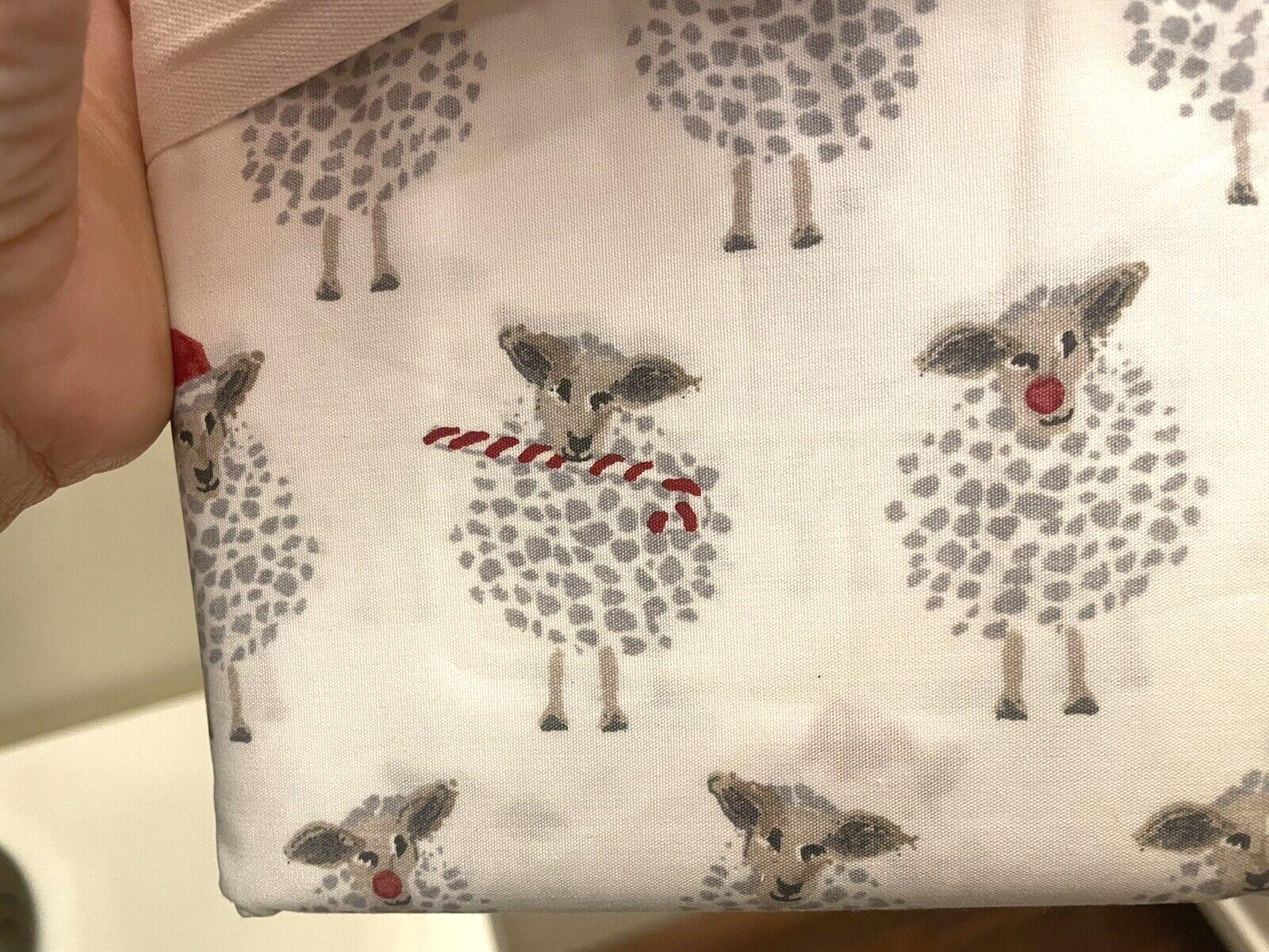 pottery barn Holiday Pillowcase KING Sheep Birthday Christmas Disney gift SET `