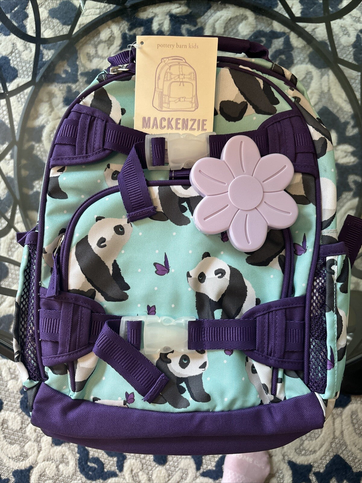 School Pottery barn Disney backpack water Travel girl set panda rainbow Flower n