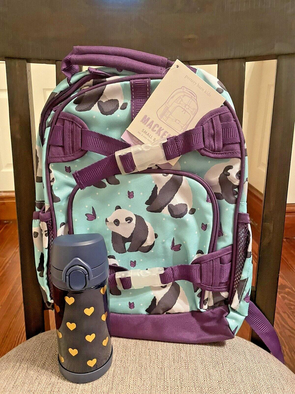 School Pottery barn Disney backpack water Travel girl set panda rainbow Flower n