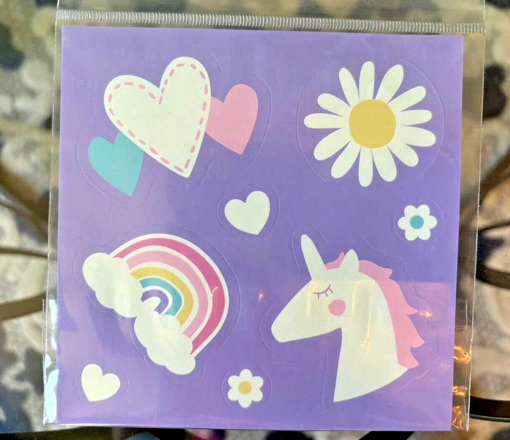 Pottery Barn School Disney Princess Unicorn Rainbow Girl Sticker Decal Set 3?? -