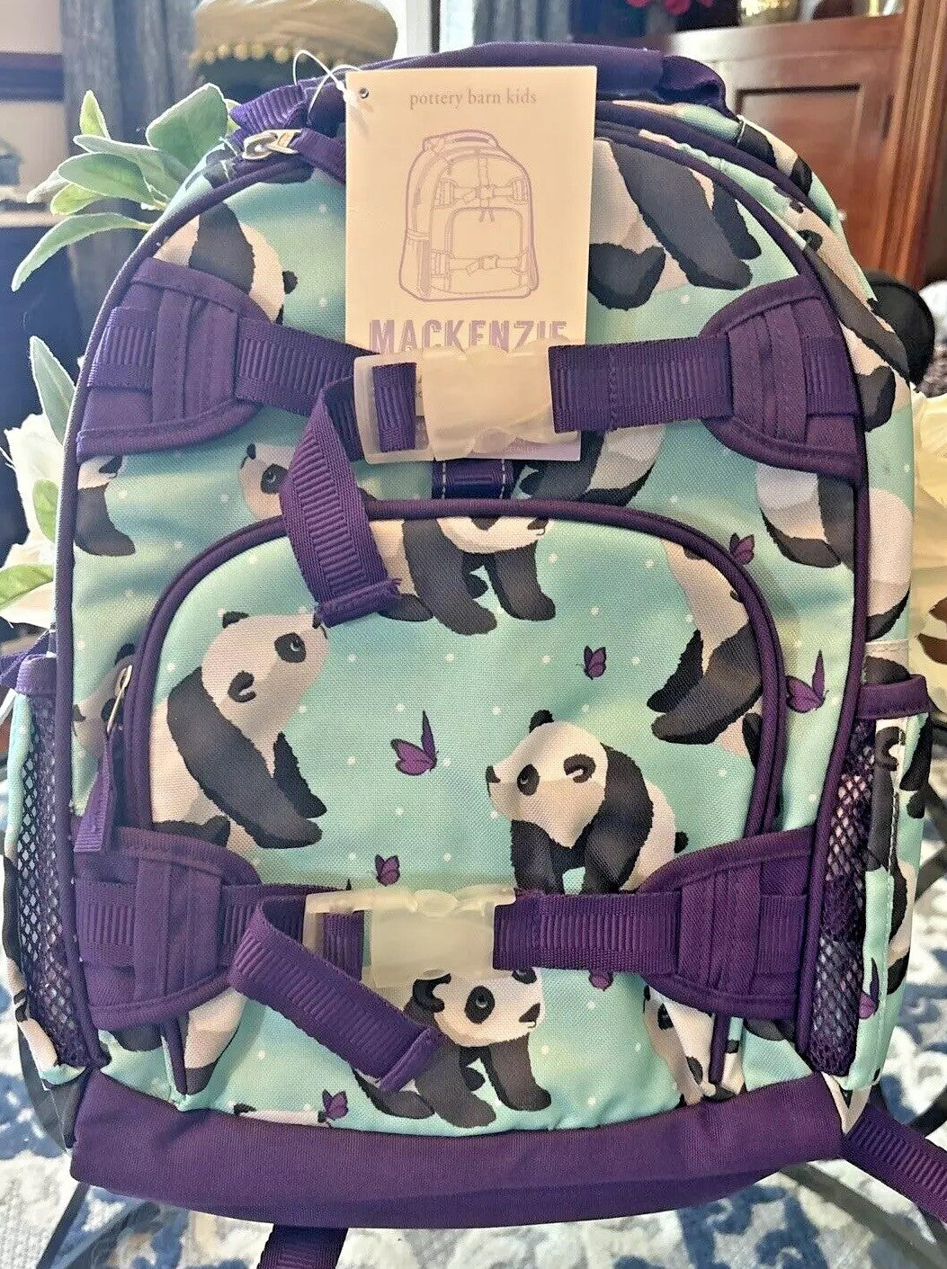 School Pottery barn Disney backpack water Travel girl set panda rainbow Flower n