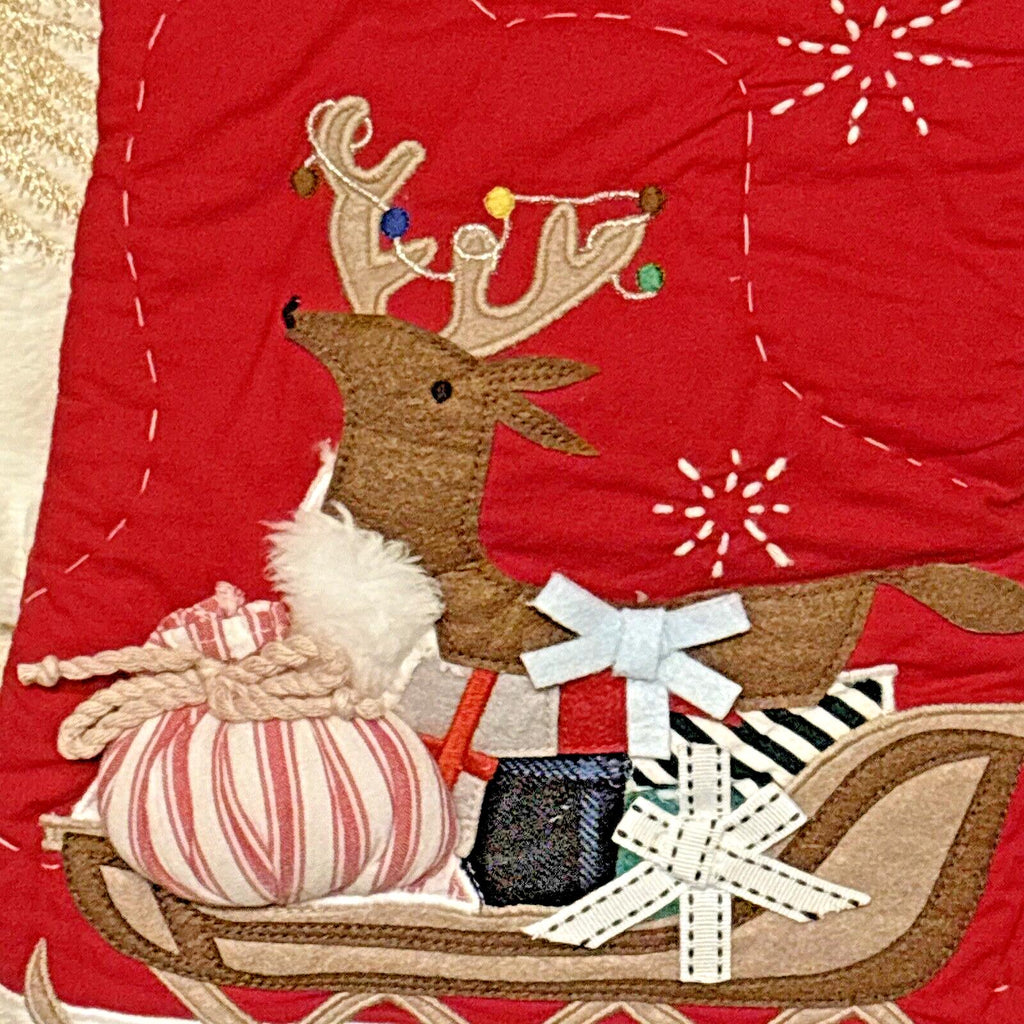 Disney Pottery Barn Holiday Christmas stocking gift Reindeer Santa school kid n