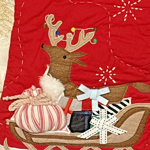 Disney Pottery Barn Holiday Christmas stocking gift Reindeer Santa school kid n