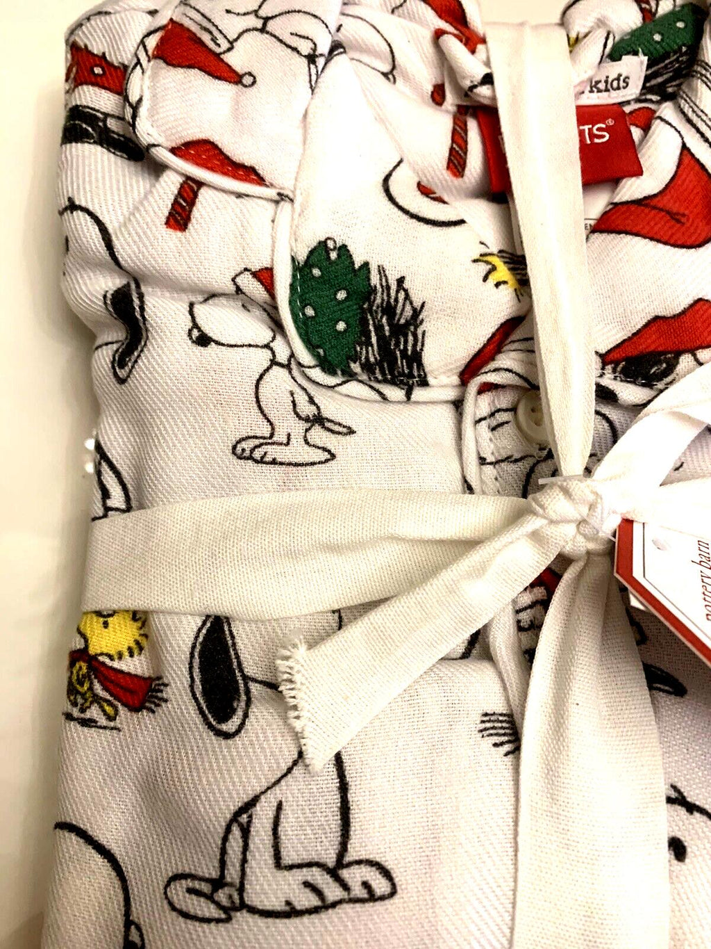Pottery Barn SNOOPY holiday Disney Pajama sleep set pj SIZE 2 shirt pants kid `