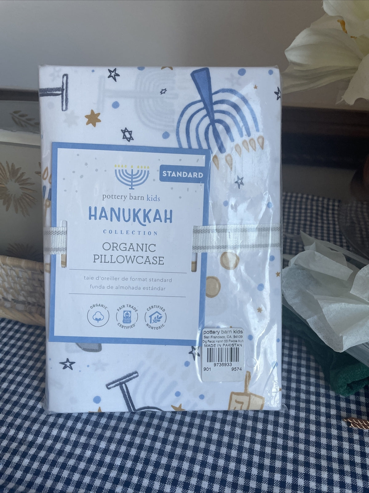 Pottery Barn holiday Hanukkah star party gift Birthday Disney Pillowcase kid ]