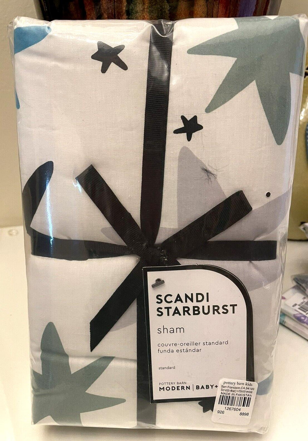 Pottery Barn Holiday Pillow sham star space gift school rainbow party gift kid =