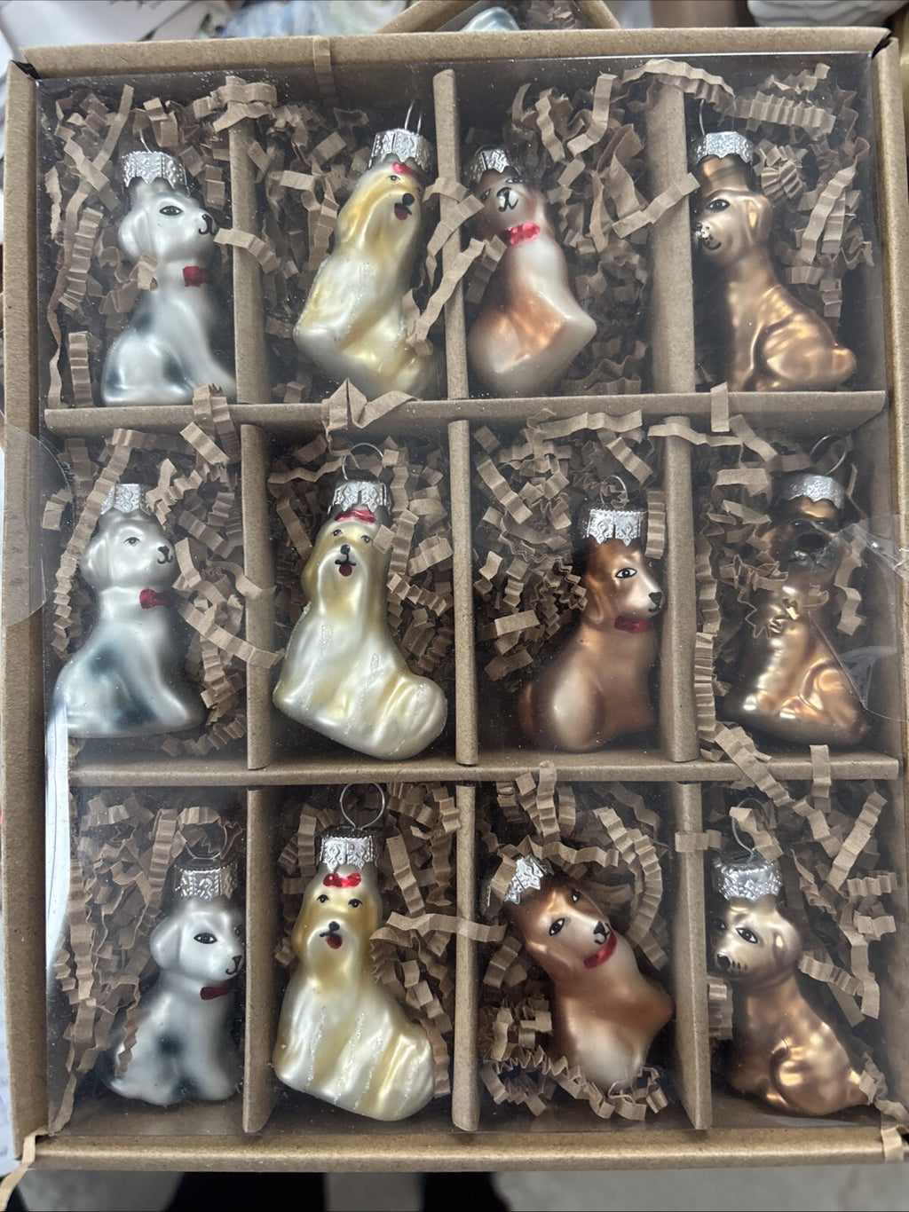 pottery barn holiday ornament Christmas dog gift school party disney SET 12 ]