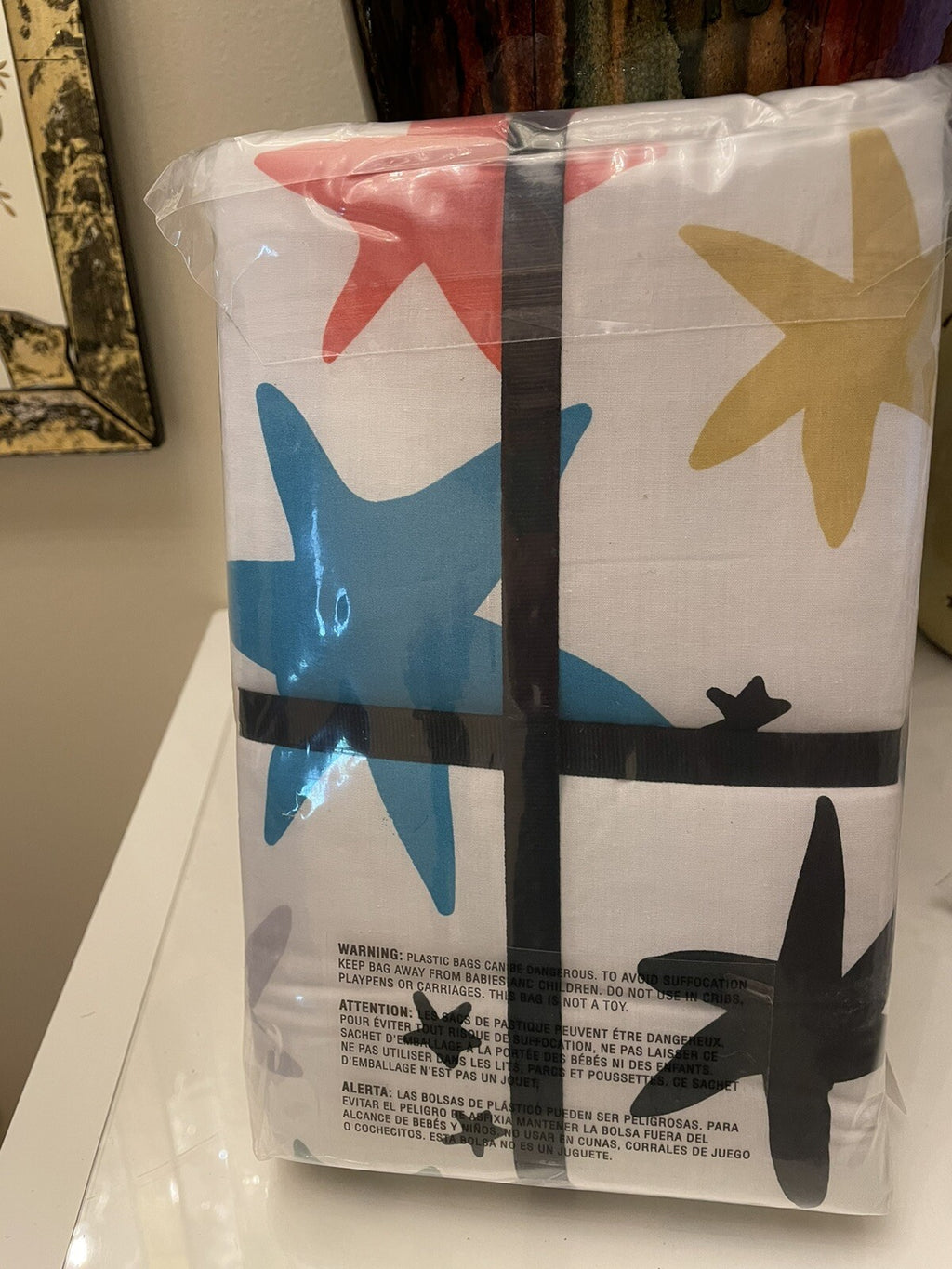 Pottery Barn Holiday Pillow sham star space gift school rainbow party gift kid =